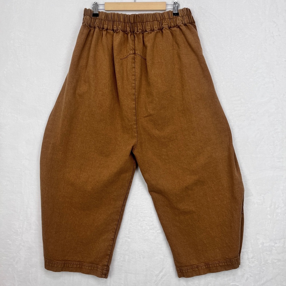 Free People Cool Harbor Wide-Leg Pants Womens XL Camel Brown High Rise - Picture 4 of 14